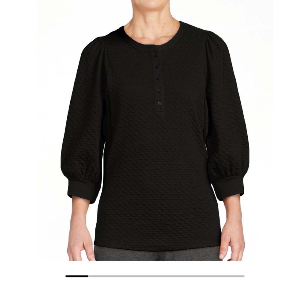 Quilted Puff Sleeve Top